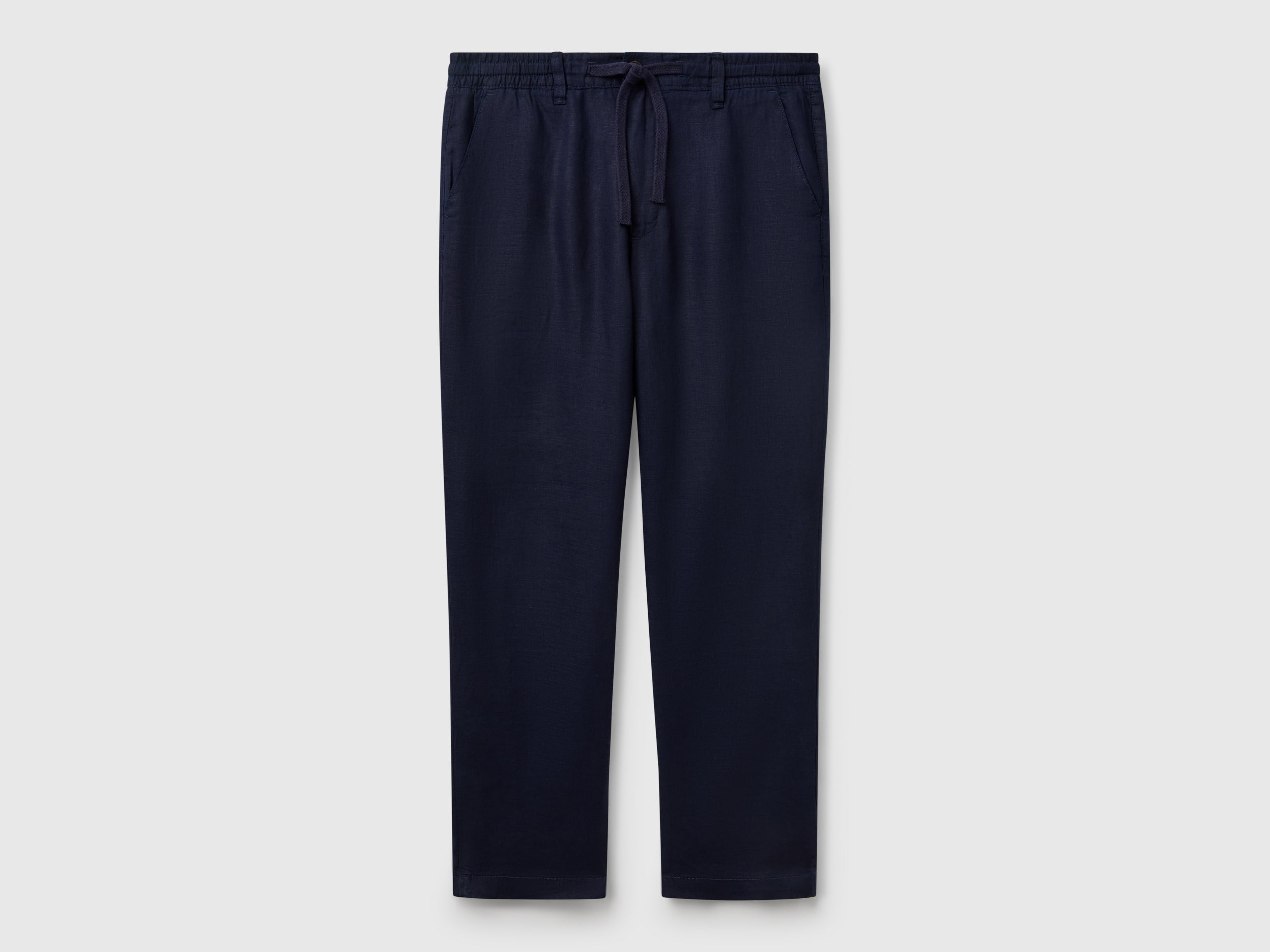 Trousers in pure linen with drawstring - ucb_image_FS