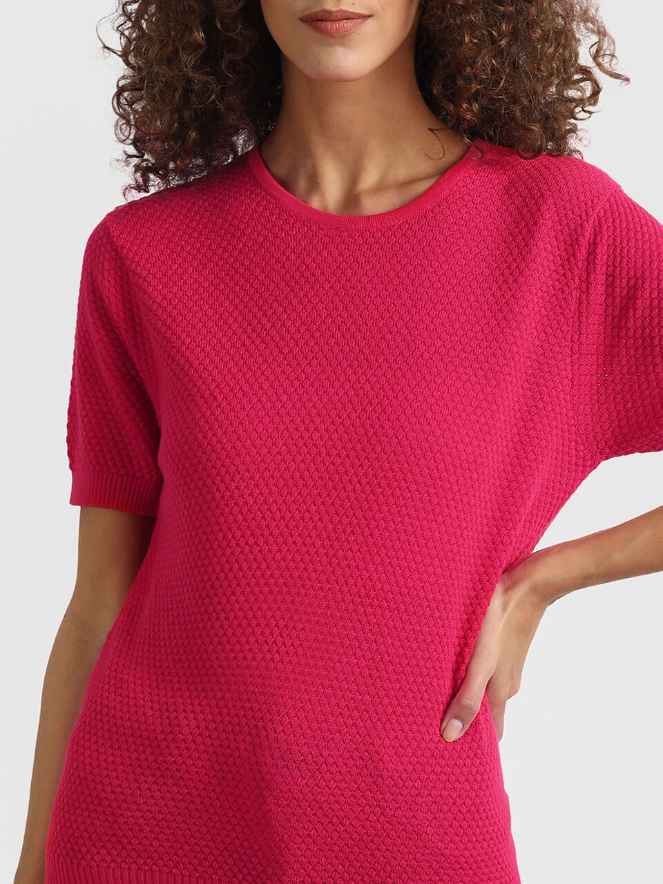 Textured Tricot Top image number null