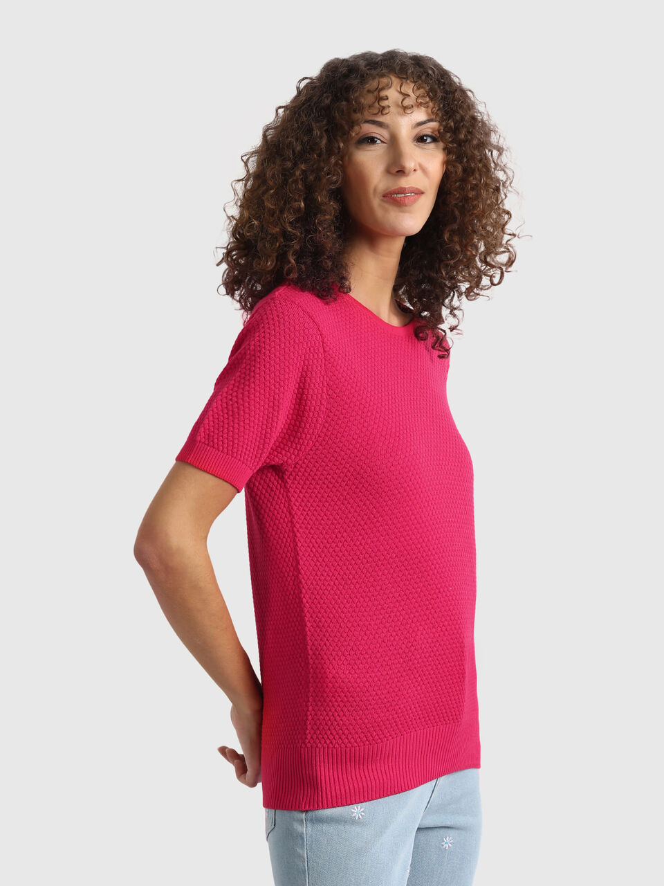 Textured Tricot Top image number null