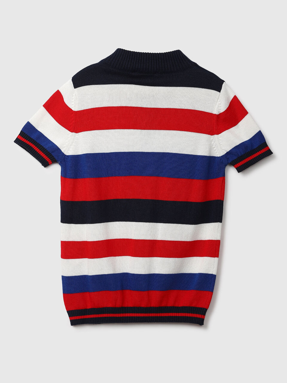 Half Zipper Striper Tricot Top image number null