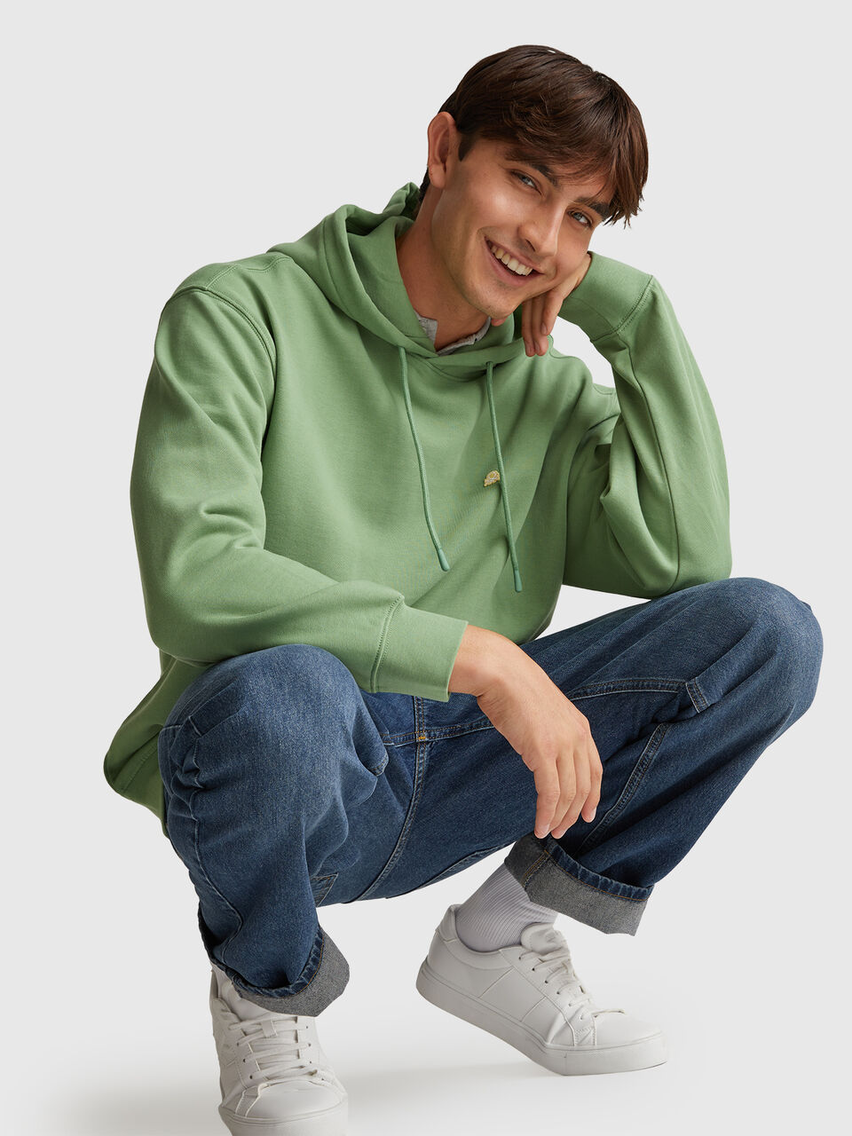 SWEATER W/HOOD Herren image number null