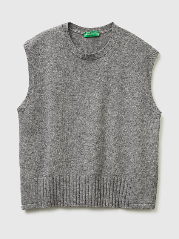 Weste aus einer Mischung aus Wolle und Viskose Damen