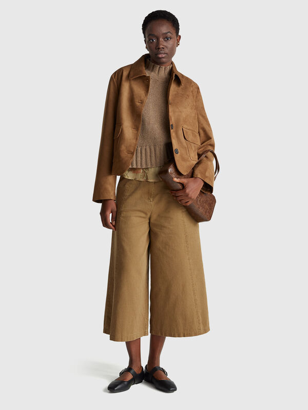 Jacke in Wildlederoptik Damen