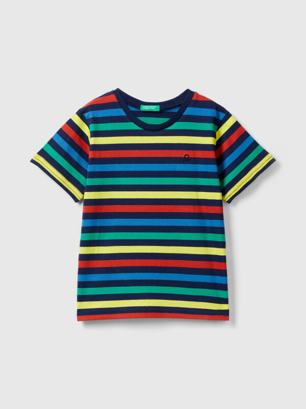 Gestreiftes Shirt aus 100% Baumwolle Jungen