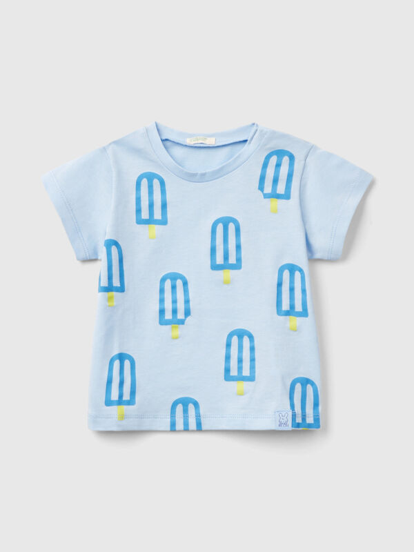T-Shirt mit "Eis" Print Newborn