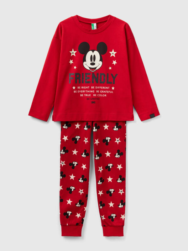 Roter Mickey Mouse-Pyjama