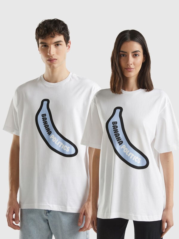 Oversize-T-Shirt mit Bananen-Druck