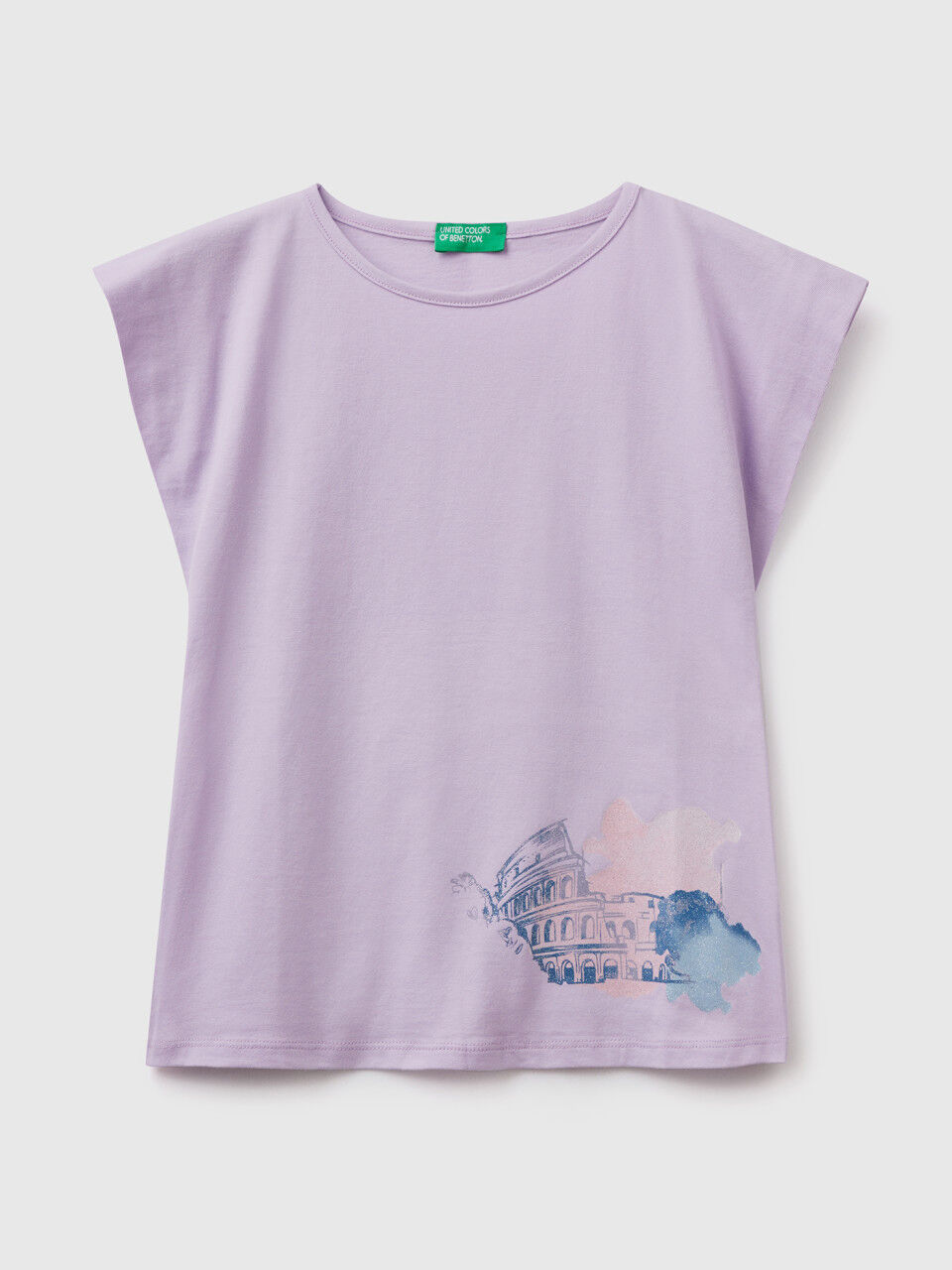 Shirt mit Aquarell-Print