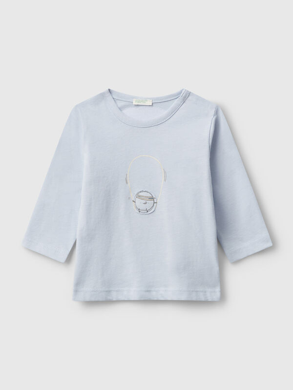 T-Shirt mit Print und Patch Newborn