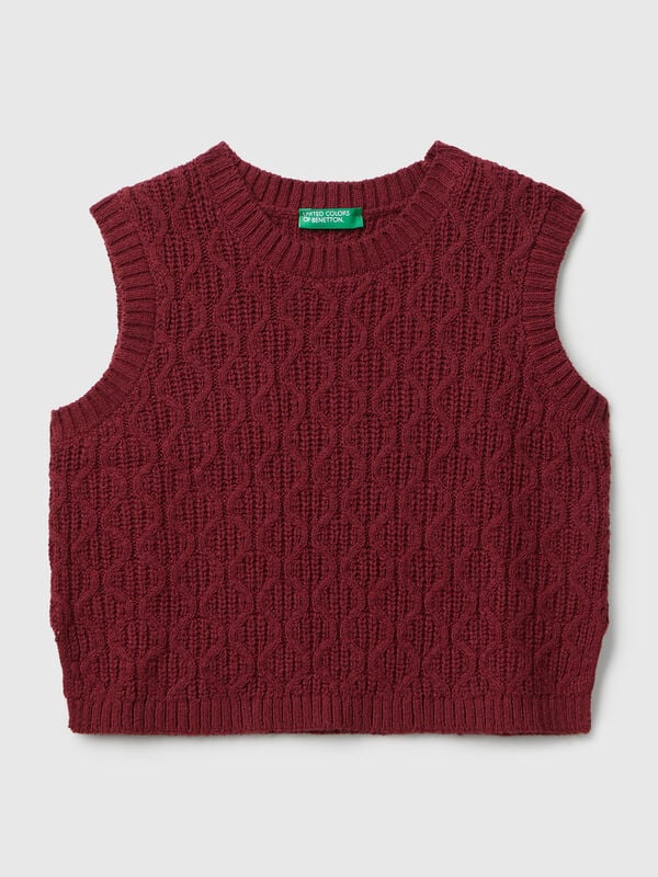 Gearbeitete Weste Mädchen