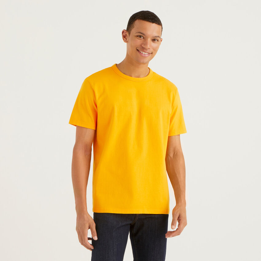 T-Shirt in reiner Baumwolle mit Rundausschnitt