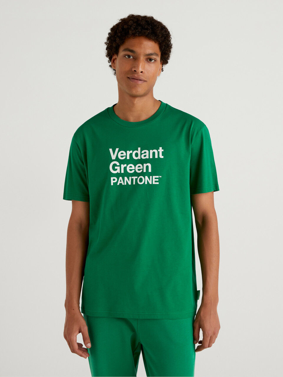 Shirt in Grün BenettonxPantone™