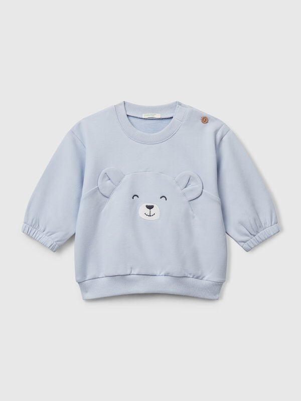 Sweatshirt mit Stickerei und Patch Newborn