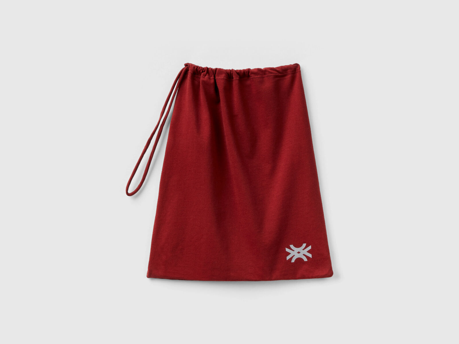 | Pyjama Bordeaux mit Baumwolle - langfaseriger Benetton aus Logo