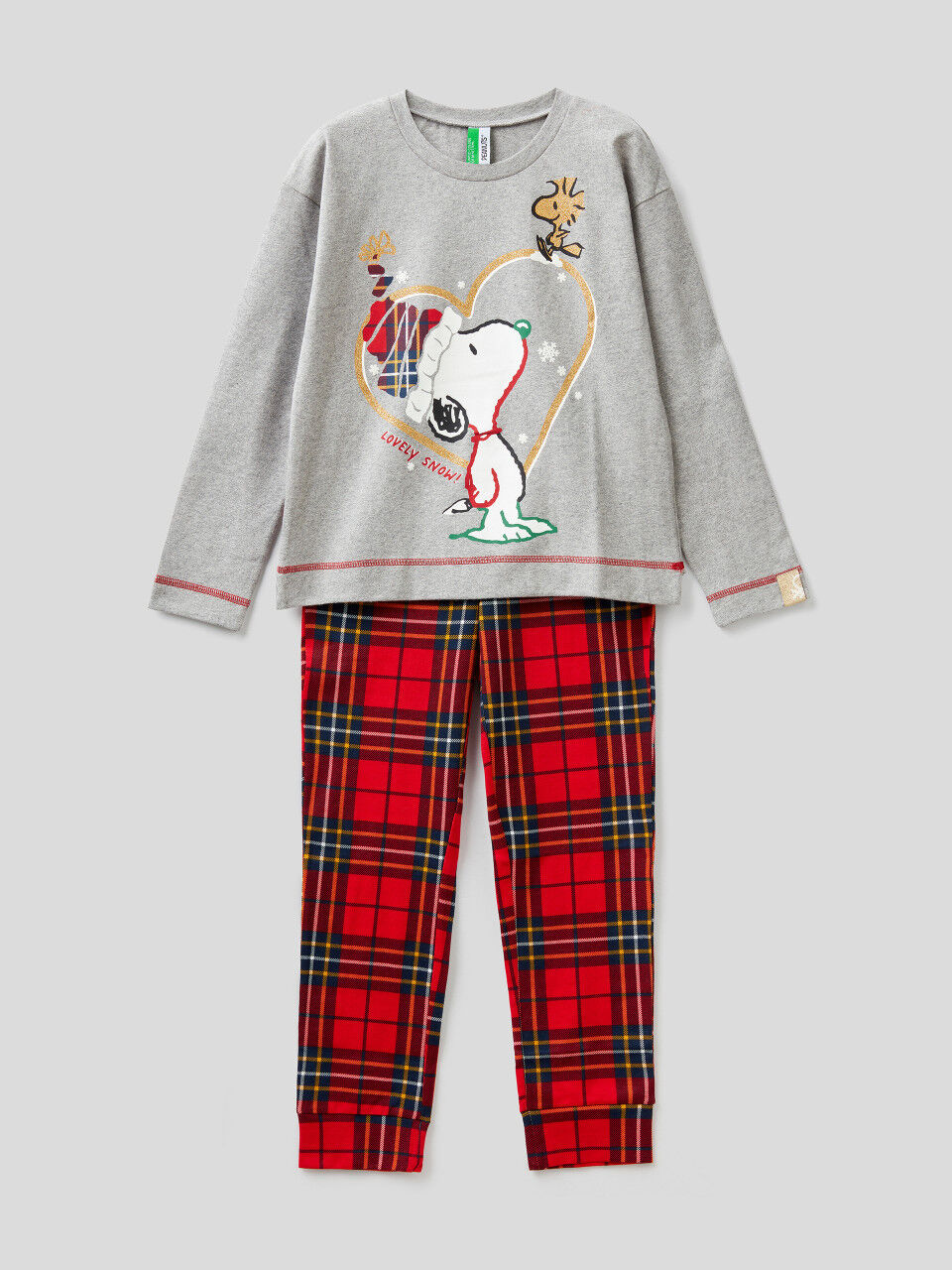 Weihnachtlicher Snoopy-Pyjama