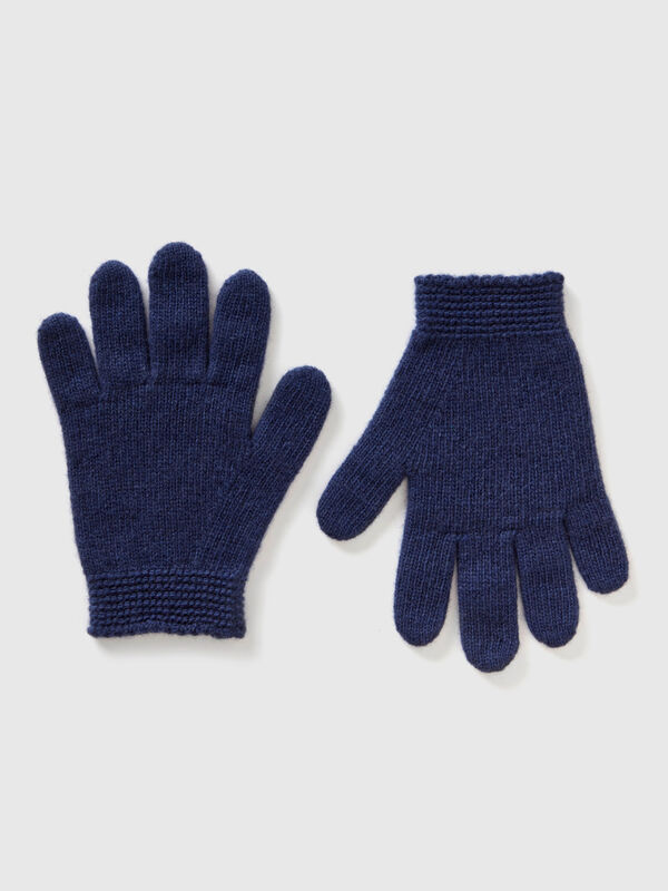 Handschuhe aus einer stretchigen Wollmischung Jungen