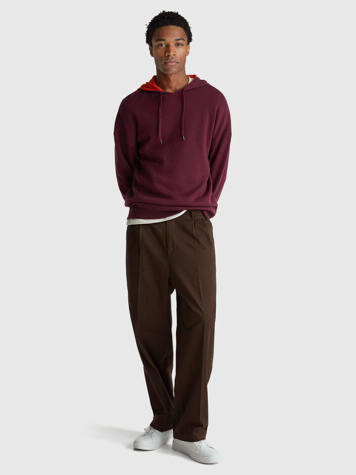 SWEATER W/HOOD Herren