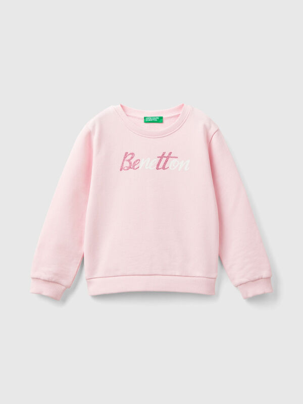 Sweater aus 100% Bio-Baumwolle mit Logo Mädchen