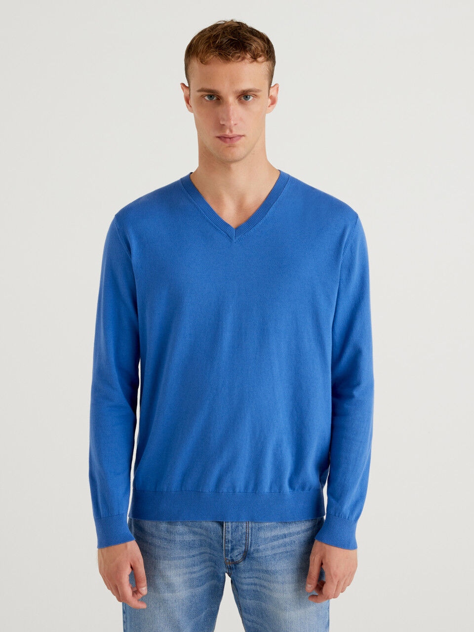 Threadbare Pullover caesar in Blau für Herren Herren Bekleidung Pullover und Strickware V-Ausschnitt Pullover 