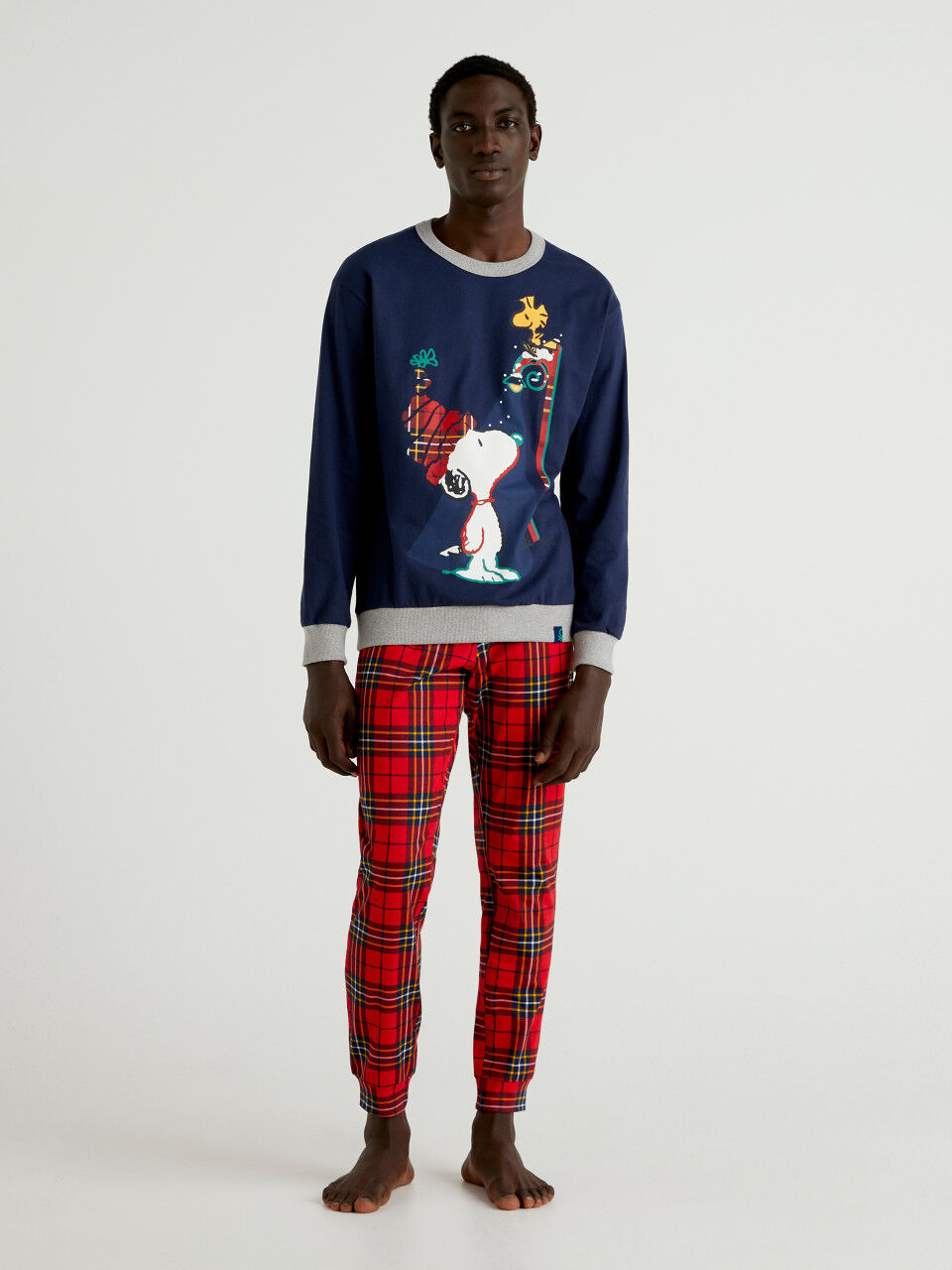 Snoopy-Pyjama aus warmer Baumwolle