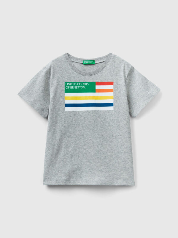 T-Shirt aus 100% Bio-Baumwolle mit Print Jungen