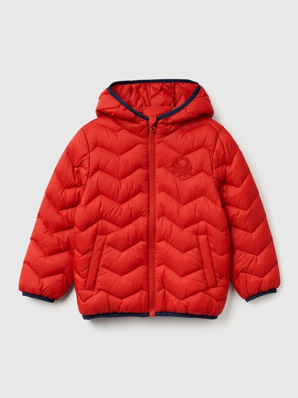 Wattierte Jacke mit Kapuze Jungen