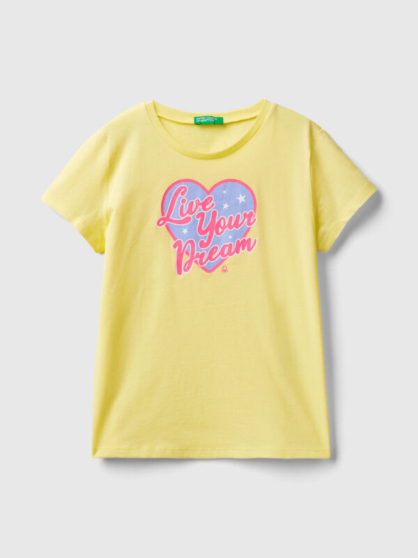 Shirt mit fluoreszierenden Details Mädchen