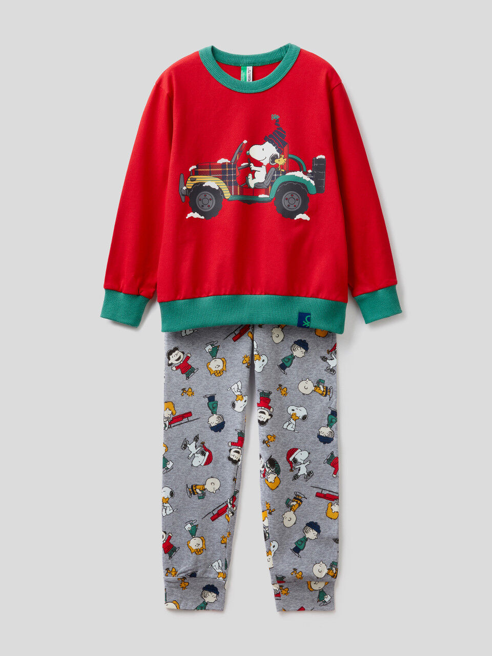 Snoopy-Pyjama aus warmer Baumwolle