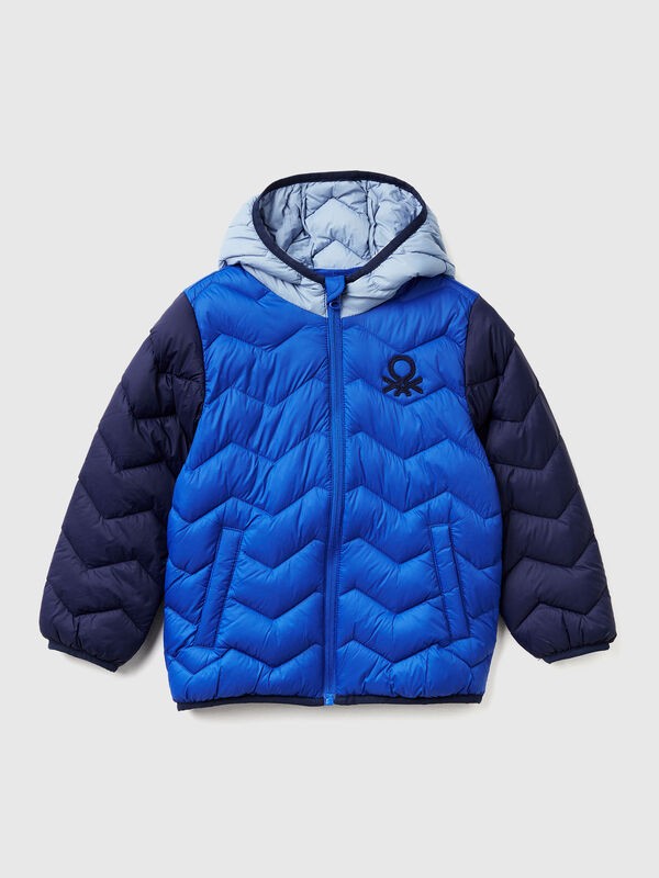 Wattierte Jacke mit Kapuze Jungen