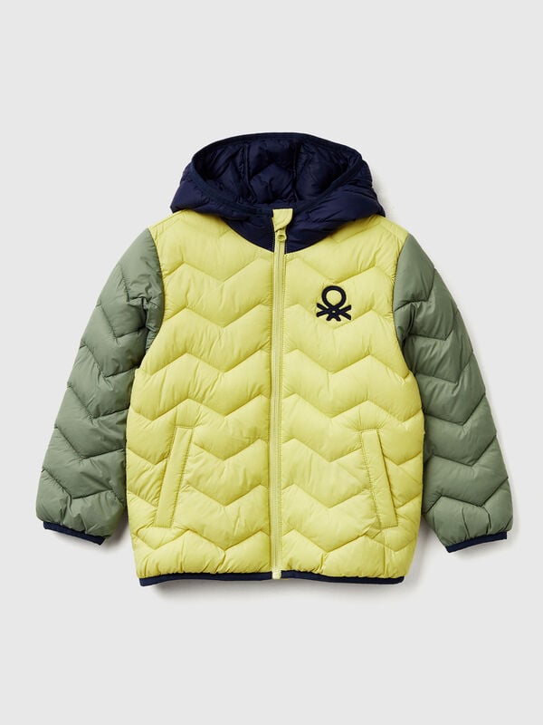 Wattierte Jacke mit Kapuze Jungen