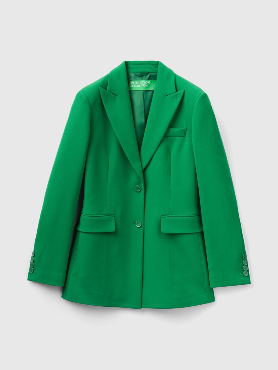 Tailliertes Jackett - Grün | Benetton