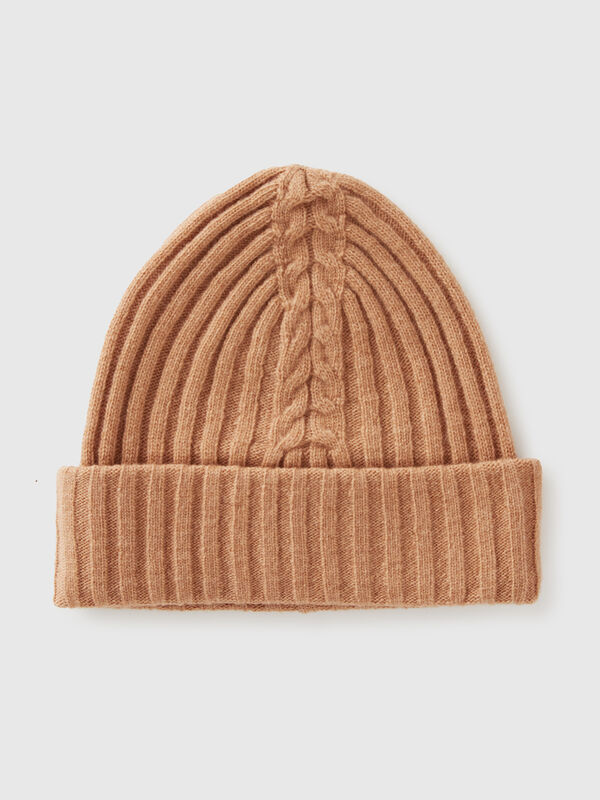 Hut mit Flechtverarbeitung Damen