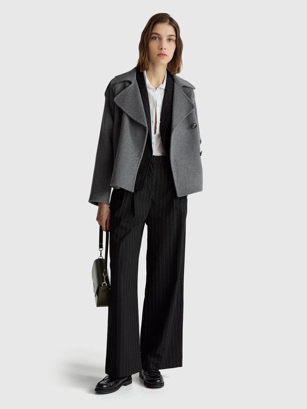 Nadelstreifen-Palazzohose Damen