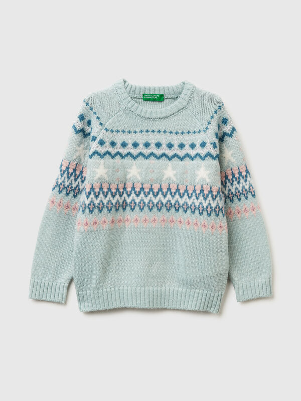 Jacquard-Pullover Mädchen