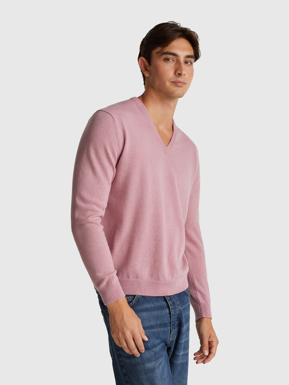 V NECK SWEATER L/S Herren image number null