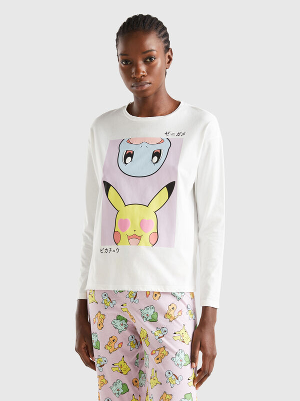 Pokémon-T-Shirt aus langfaseriger Baumwolle Damen