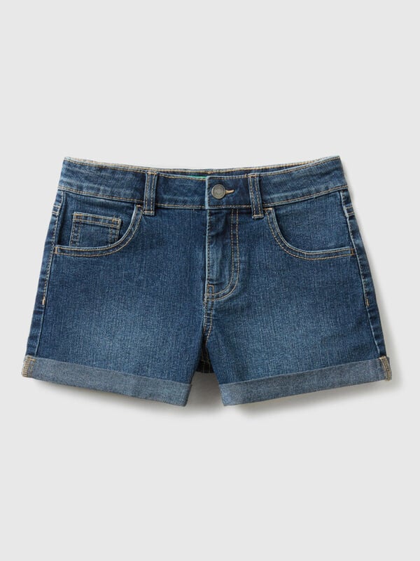 Kurze Jeans aus Denim "Eco-Recycle" Mädchen