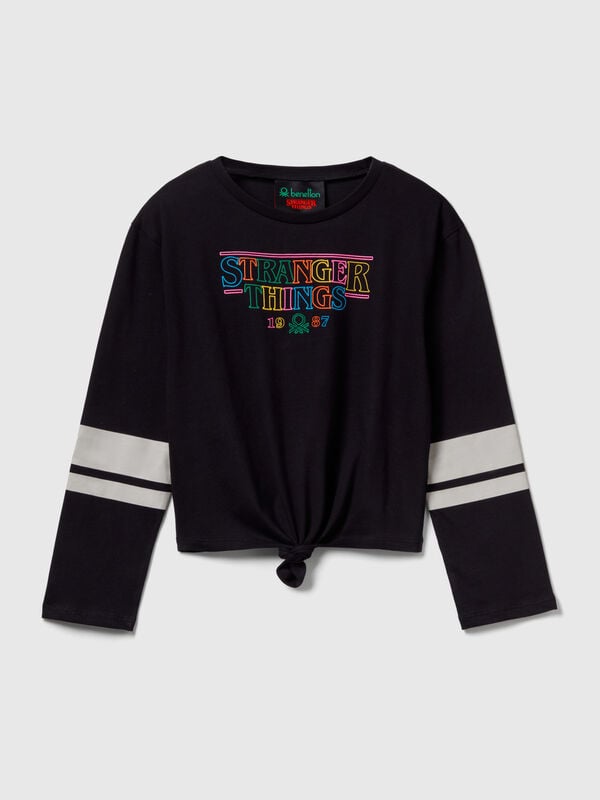 Stranger Things Knoten-T-Shirt Mädchen