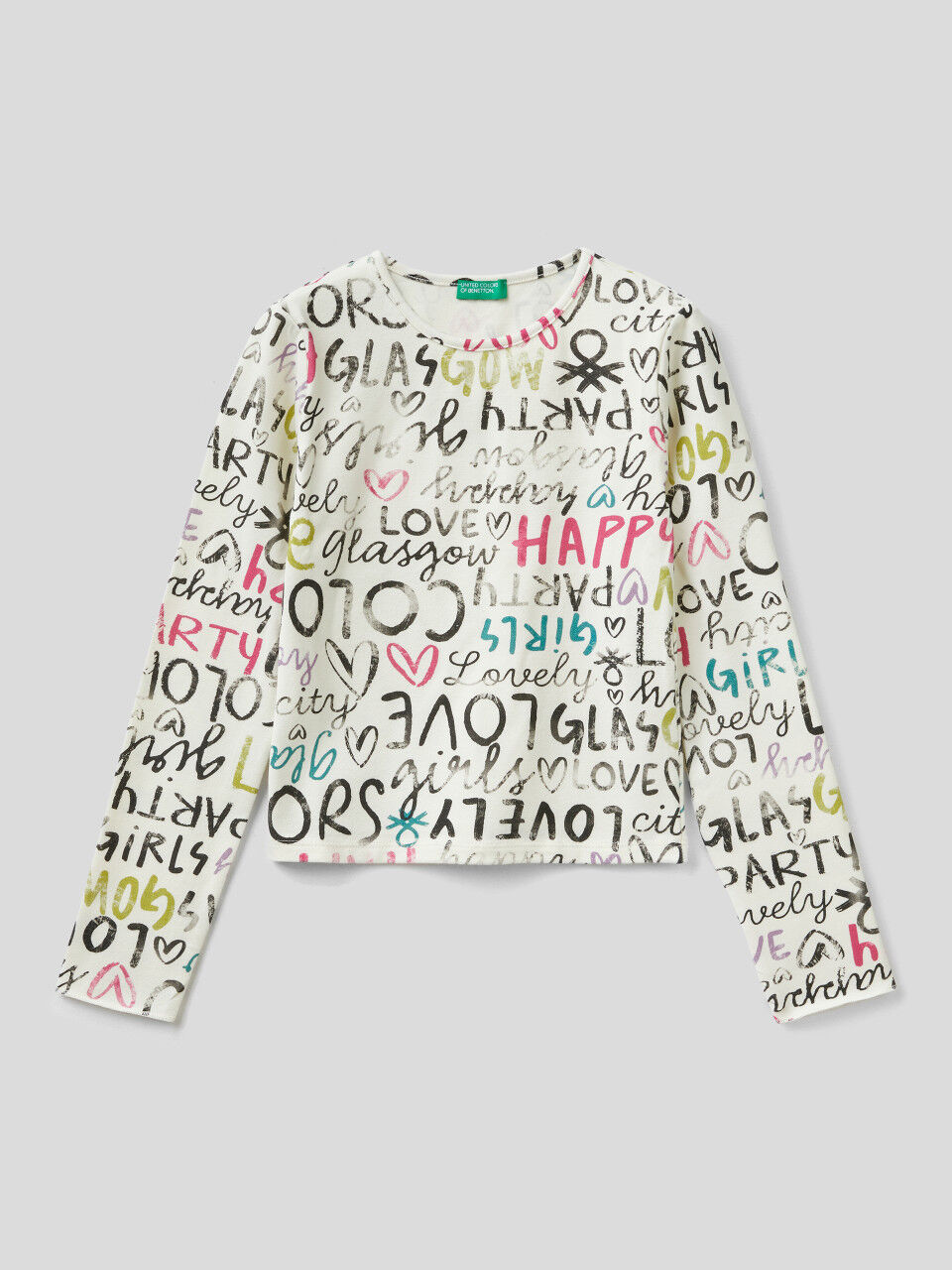Sweatshirt Mit Wendbaren Pailletten United Colors of Benetton Mädchen Kleidung Tops & T-Shirts Oberteile mit Pailletten 
