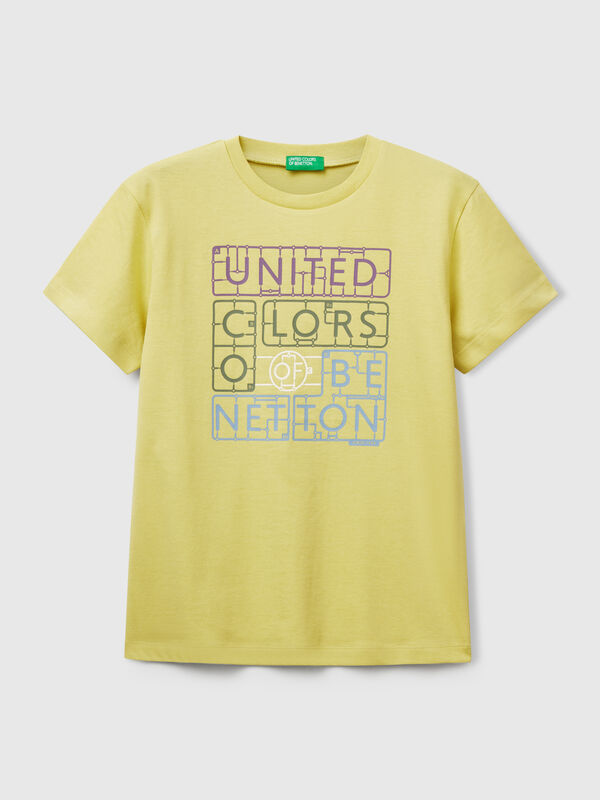 Baumwoll-T-Shirt mit Aufdruck Jungen