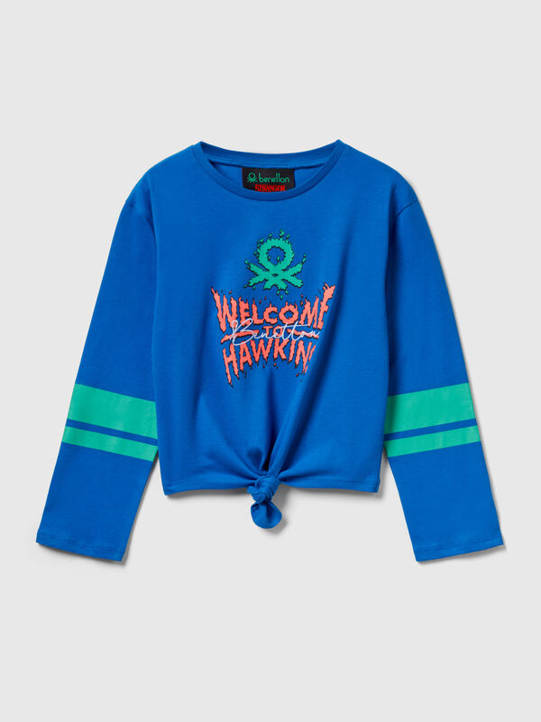 Stranger Things Knoten-T-Shirt Mädchen