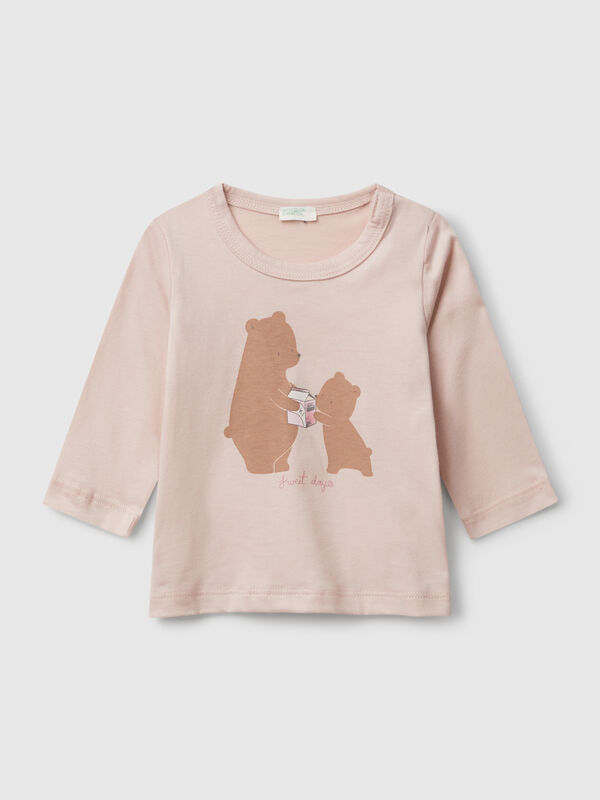 T-Shirt aus Baumwolle mit Rundhalsausschnitt Newborn