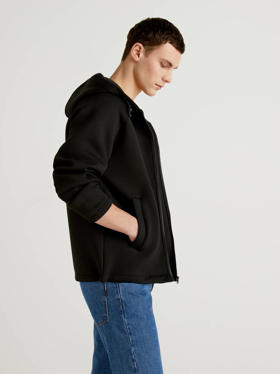 Jacke aus Neopren mit Kapuze Herren image number null