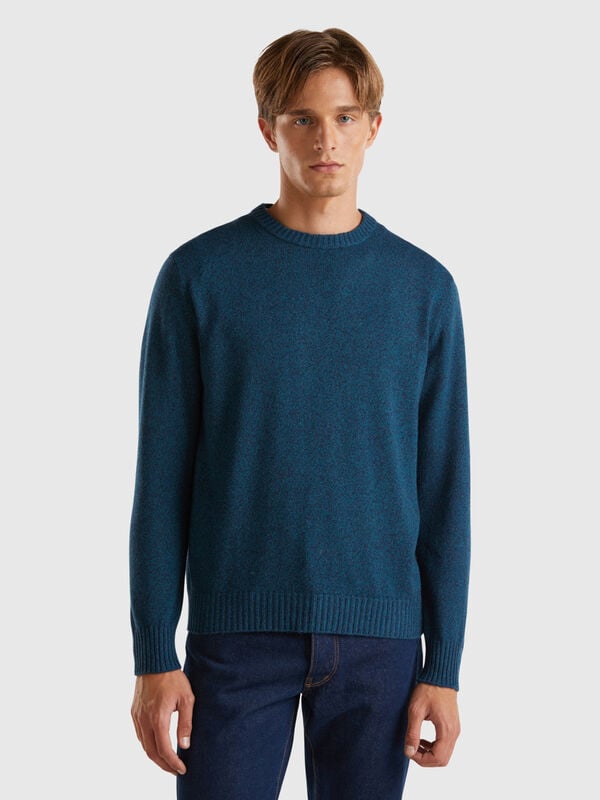 Pullover mit Rundausschnitt in einer Mischung aus Wolle und Cashmere Herren