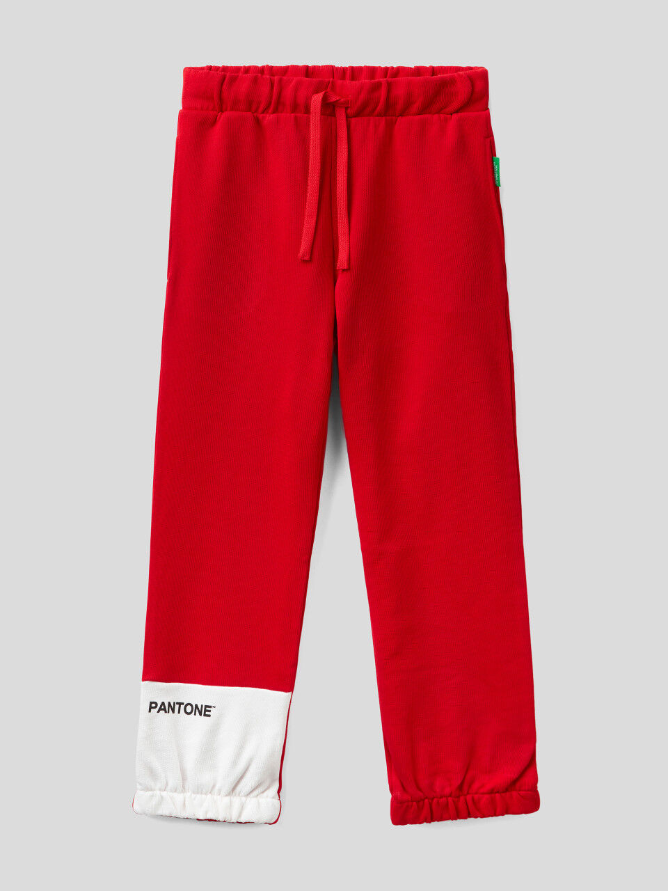Hose aus Sweatstoff in Rot BenettonxPantone™