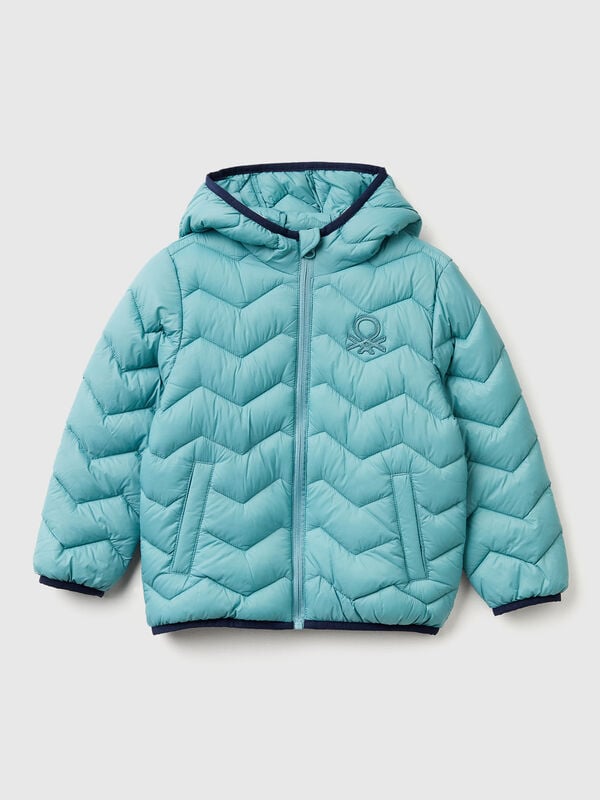 Wattierte Jacke mit Kapuze Jungen